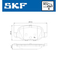 Set placute frana SKF VKBP 90414