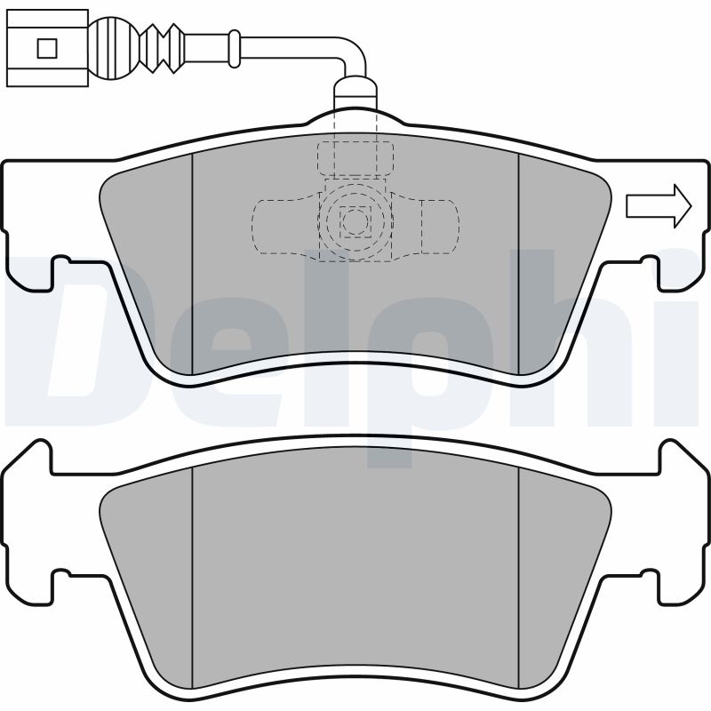 Set placute frana DELPHI LP2087