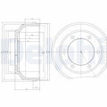 Tambur frana DELPHI BF467