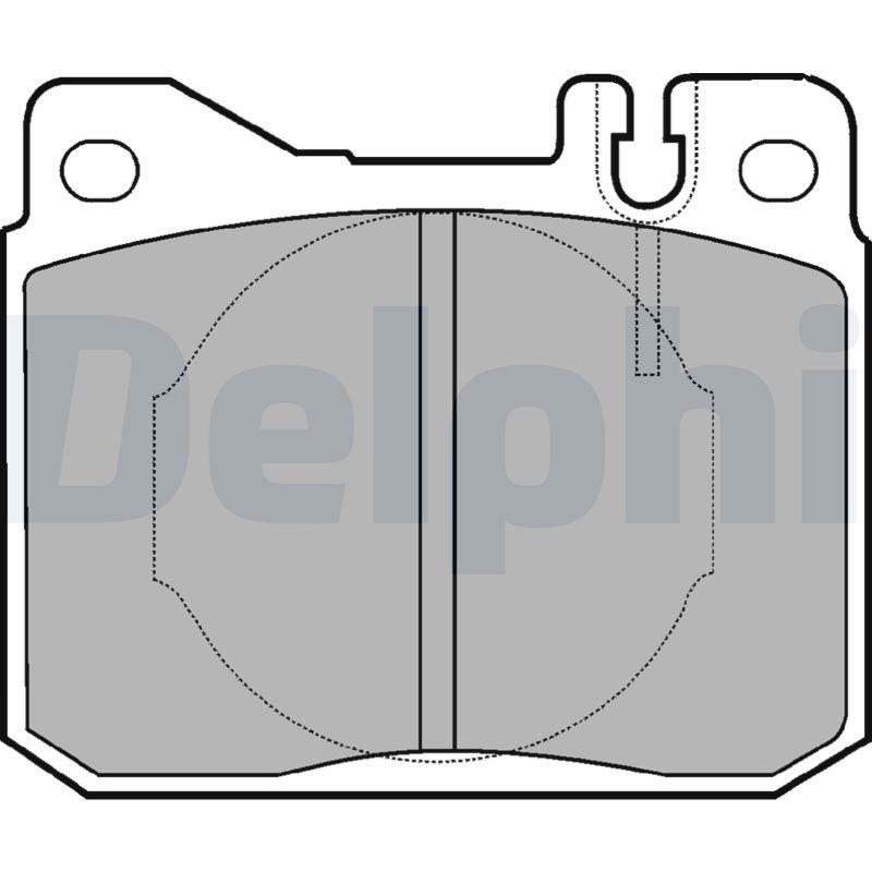 Set placute frana DELPHI LP221