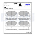 Set placute frana DELPHI LP3906