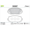 Set placute frana VALEO 302687