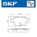Set placute frana SKF VKBP 90172