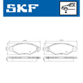 Set placute frana SKF VKBP 80119 E