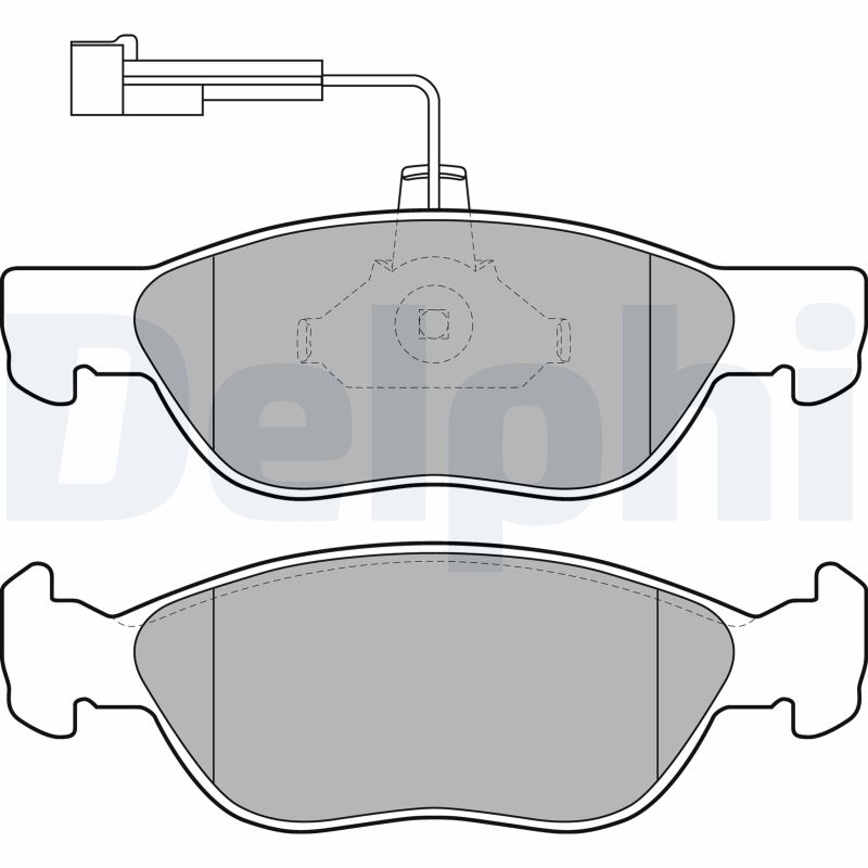 Set placute frana DELPHI LP1586
