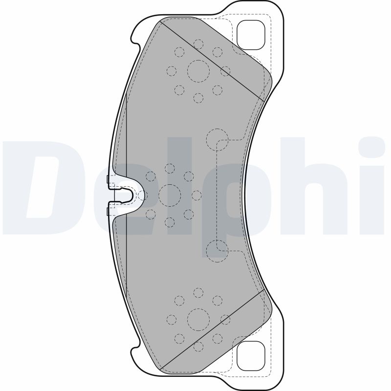 Set placute frana de mana DELPHI LP2117