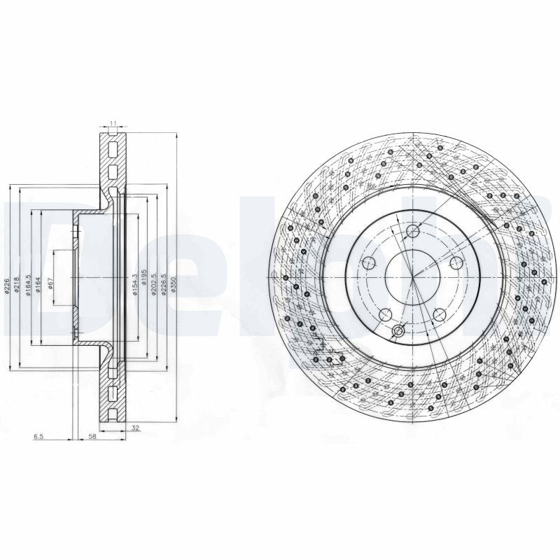 Disc frana DELPHI BG9057