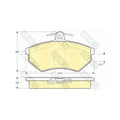 Set placute frana GIRLING 6110441