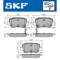 Set placute frana SKF VKBP 90458 A
