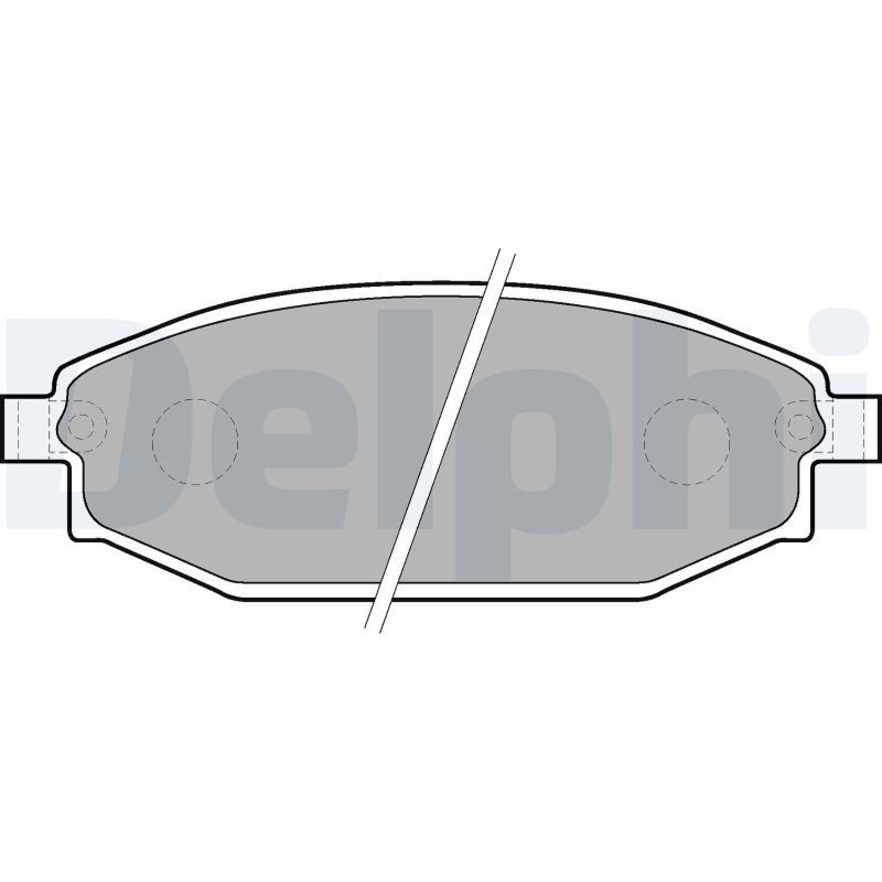 Set placute frana DELPHI LP1665