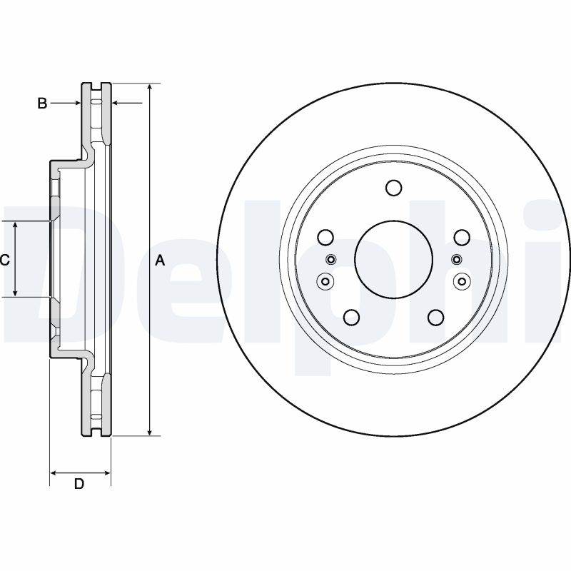 Disc frana DELPHI BG4764C