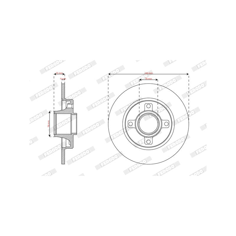 Disc frana FERODO DDF2929-1