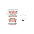 Set placute frana TRW GDB2375