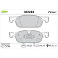 Set placute frana VALEO 302243