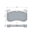 Set placute frana BOSCH 0 986 460 037