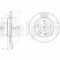 Disc frana DELPHI BG3395