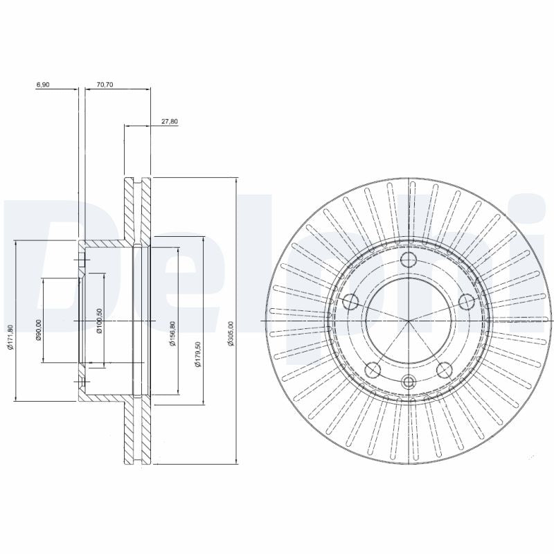 Disc frana DELPHI BG9692