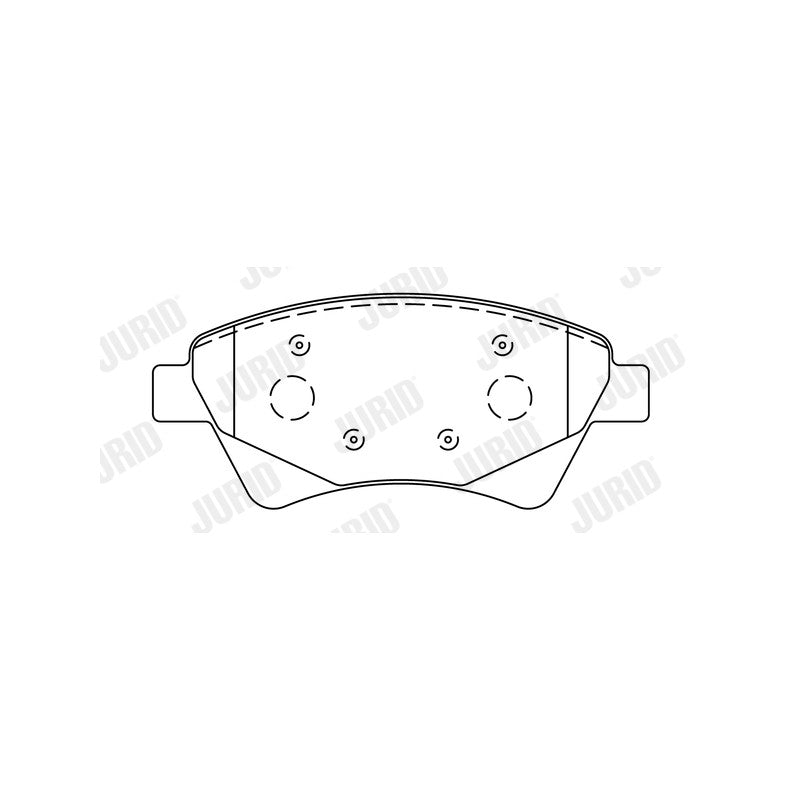 Set placute frana JURID 573124J