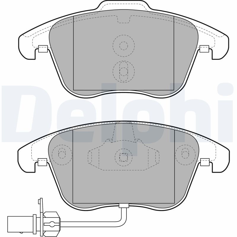 Set placute frana DELPHI LP2107