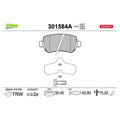 Set placute frana VALEO 301584A