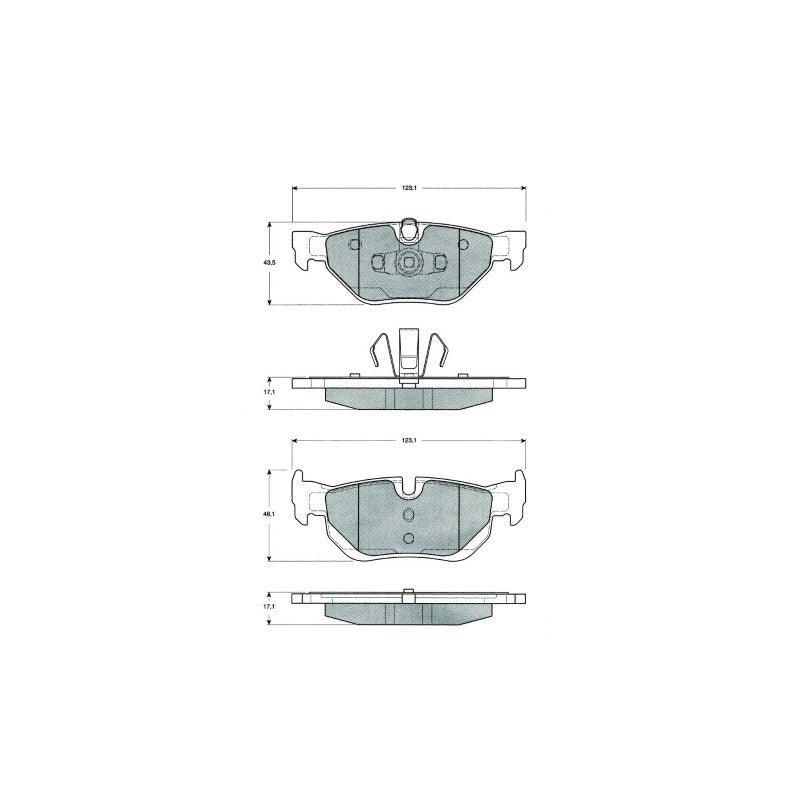Set placute frana MTR MT501