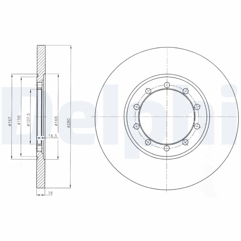 Disc frana DELPHI BG4075
