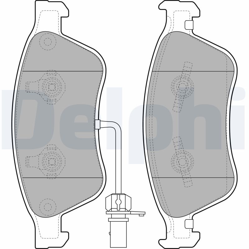 Set placute frana DELPHI LP2072