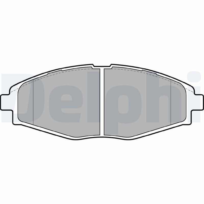 Set placute frana de mana DELPHI LP1390