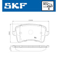 Set placute frana SKF VKBP 90150