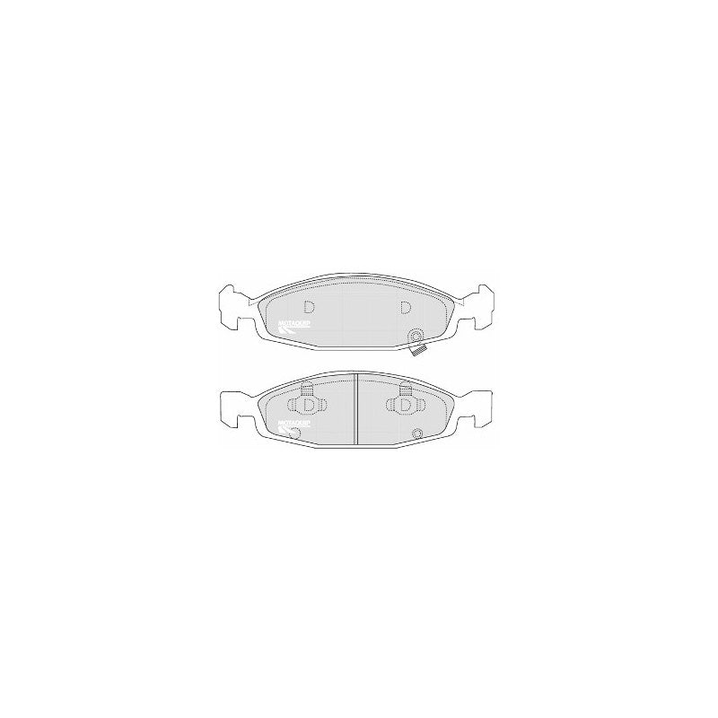 Set placute frana MOTAQUIP LVXL1050