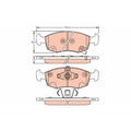 Set placute frana TRW GDB2301