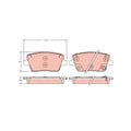 Set placute frana TRW GDB2355