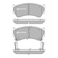 Set placute frana MOTAQUIP LVXL885