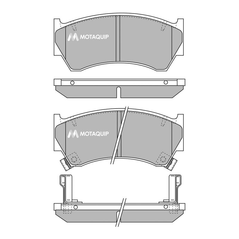 Set placute frana MOTAQUIP LVXL885