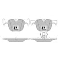 Set placute frana MOTAQUIP LVXL1735