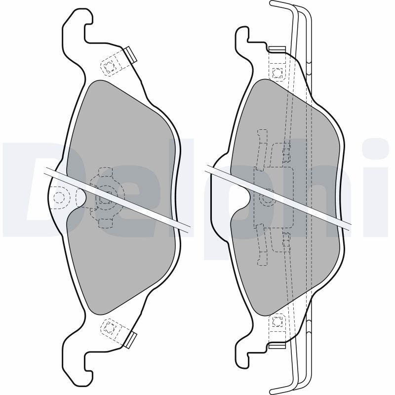 Set placute frana DELPHI LP1673