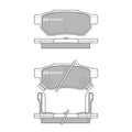 Set placute frana MOTAQUIP LVXL533