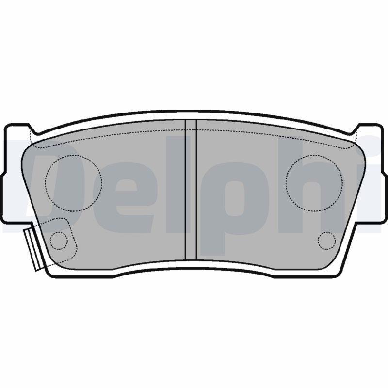 Set placute frana DELPHI LP684