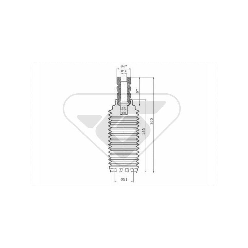 Kit protectie amortizor HUTCHINSON KP009