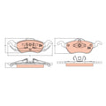 Set placute frana ATE 13.0463-7121.2