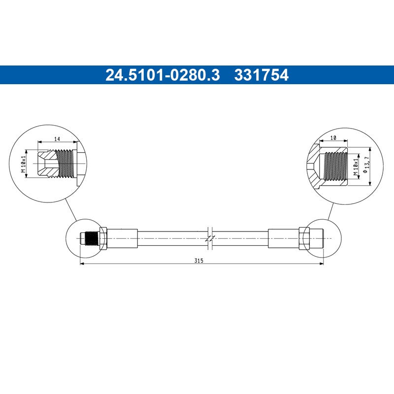 Furtun frana ATE 24.5101-0280.3