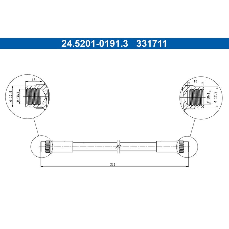 Furtun frana ATE 24.5201-0191.3