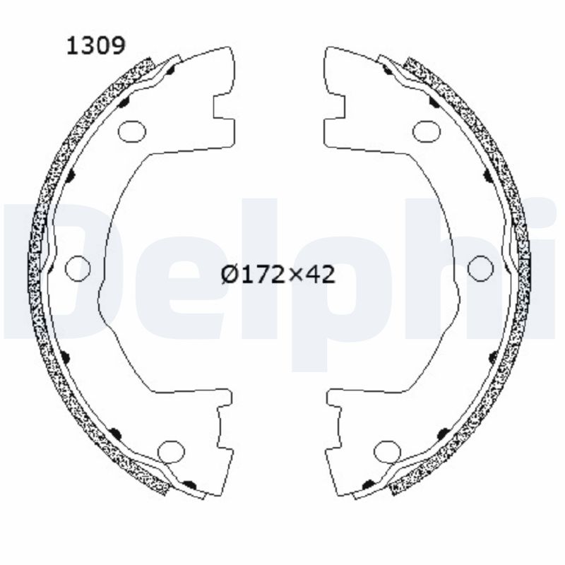 Set saboti frana DELPHI LS2203