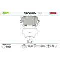 Set placute frana VALEO 302258A