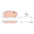 Set placute frana TRW GDB2246