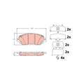 Set placute frana TRW GDB2354