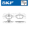 Set placute frana SKF VKBP 90114