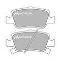 Set placute frana MOTAQUIP LVXL1406