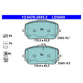 Set placute frana ATE 13.0470-3889.2