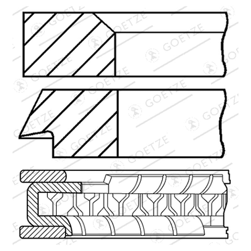 Set segmenti GOETZE 08-704200-00